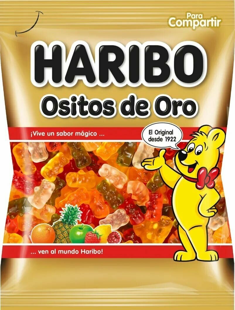 Жевательный мармелад Haribo Ositos de Oro, 100 г x 2 шт - фотография № 2