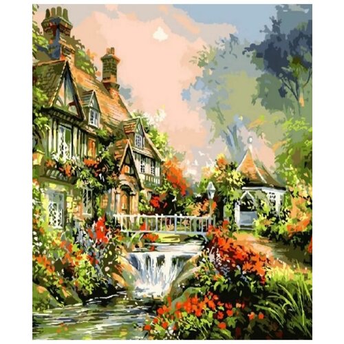 Картина по номерам Дом у реки 40х50 см Art Hobby Home