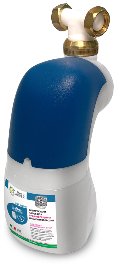 Дозатор жидкого полифосфата для защиты от отложений, 1,2 кг HeatGUARDEX® SoftenPUMP 29
