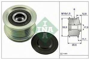 Ina шкив генератора 535004110