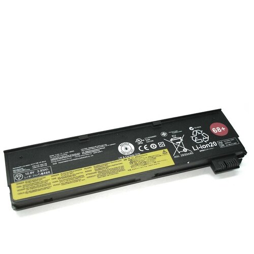 Аккумуляторная батарея для ноутбука Lenovo ThinkPad x240/250 (0C52862 68+) 48Wh черная шлейф zeepdeep для матрицы ноутбука lenovo thinkpad t560 p50s t550 w550s