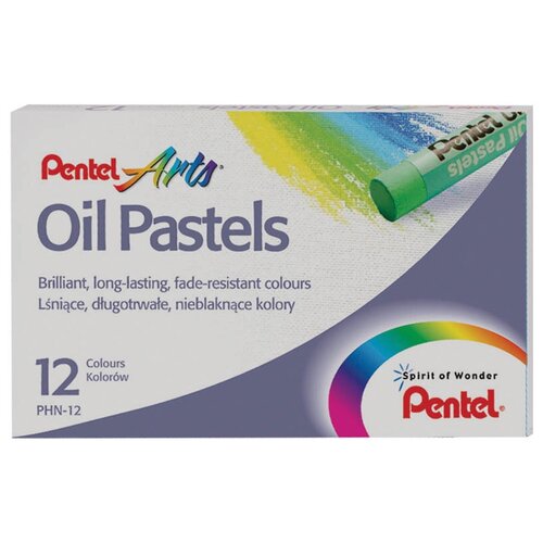 фото Пастель масляная arts oil pastels, 12 цветов pentel