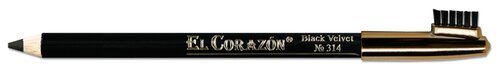 EL Corazon Карандаш для бровей с щеточкой, оттенок 314 Black Velvet