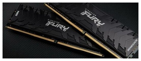 Оперативная память для компьютера 64Gb 4x16Gb PC4-28800 3600MHz DDR4 DIMM CL16 Kingston FURY Renegade Black KF436C16RB1K464
