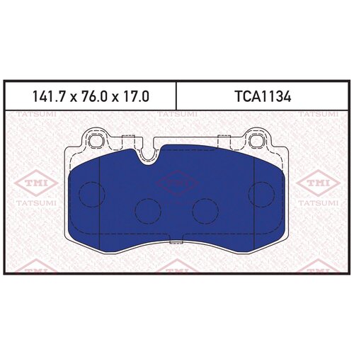 Колодки тормозные дисковые перед TMI TATSUMI TCA1134