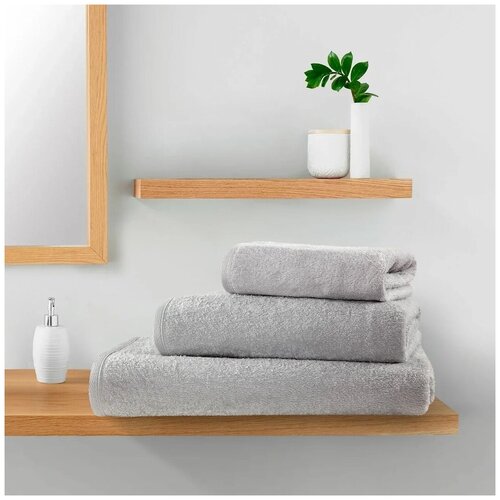 фото Guten morgen полотенце janele цвет: серый (40х70 см)