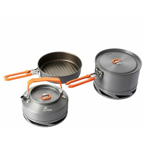 Набор портативной посуды Fire-Maple FEAST Heat-Exchanger Alu котелок с теплообменной системой fire maple typhoon fmc xk6 1l