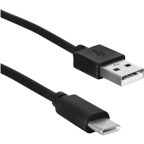 Кабель SunWind USB (m)-USB Type-C (m) 1м черный блистер