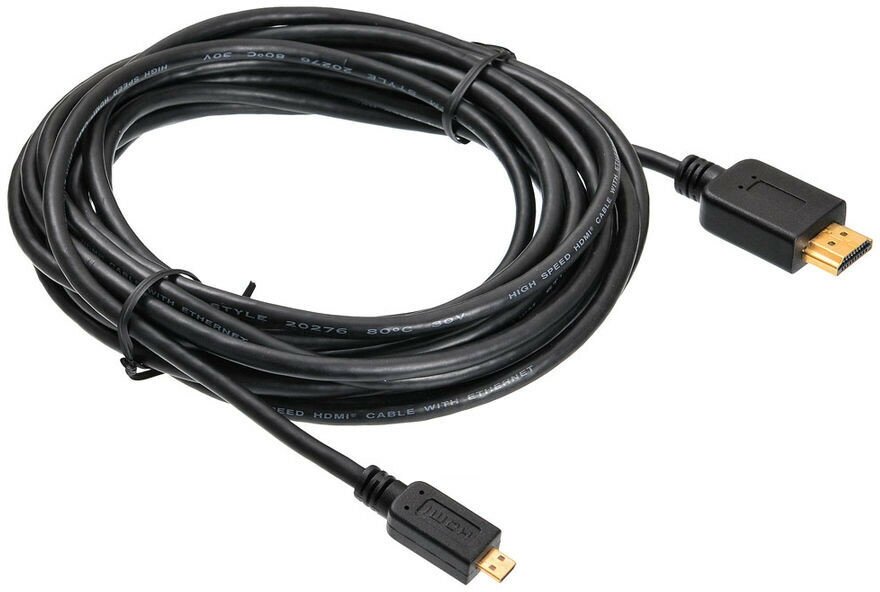 Кабель Buro HDMI 1.4 HDMI (m)-Micro HDMI (m) 5м черный
