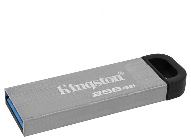 Флеш-память Kingston DataTraveler Kyson, USB 3.2 G1, сереб, DTKN/256GB