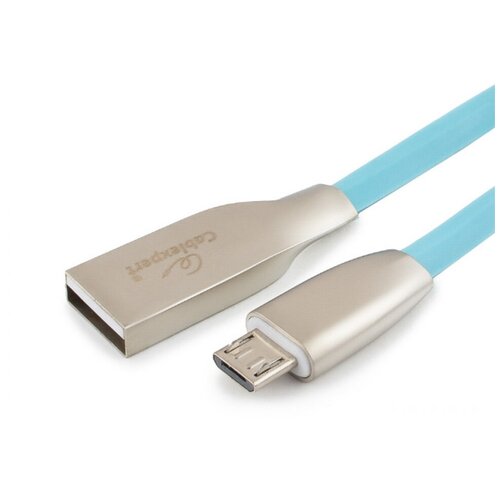 Micro USB кабель Cablexpert CC-G-mUSB01Bl-1M