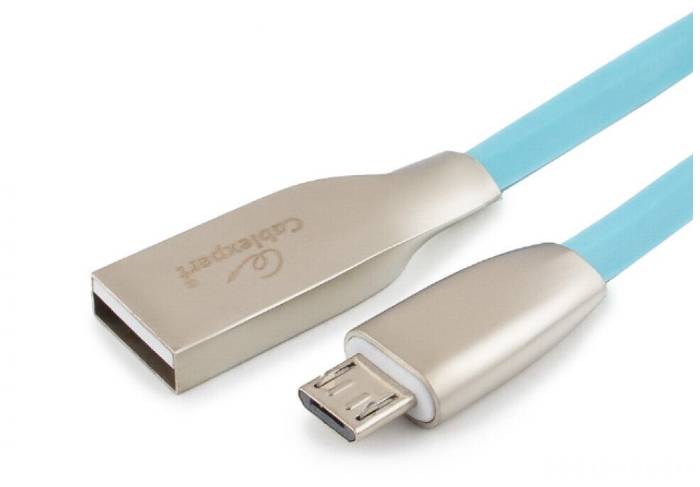 Micro USB кабель Cablexpert CC-G-mUSB01Bl-1M