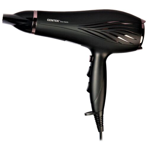 Фен для волос CT-2265 черный профессиональныйсушка2200Вт 2 режима мощности 3 режима температуры холодный обдув 331600₽