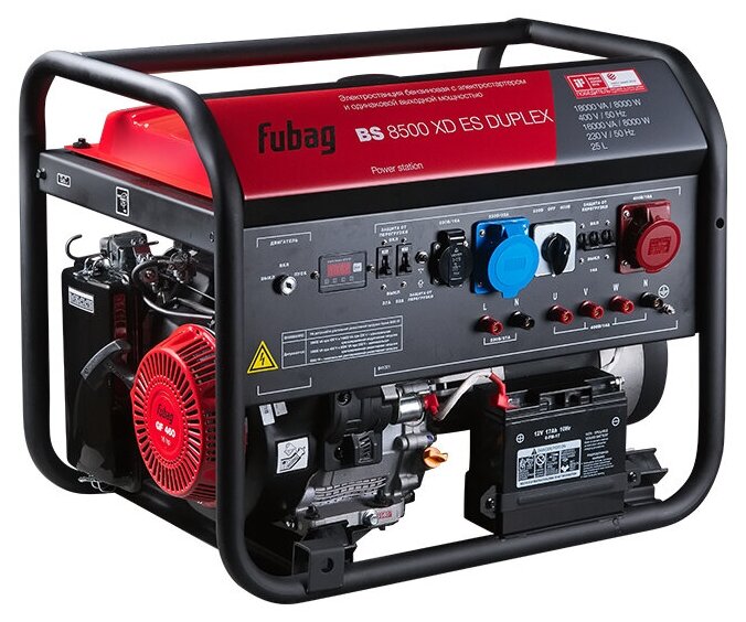 Бензиновый генератор FUBAG BS 8500 XD ES DUPLEX 641021 Fubag