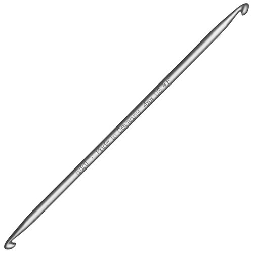 Крючок вязальный из алюминия для кругового тунисского вязания N3, 15 см крючок для вязания addi пластиковый размер 15 мм