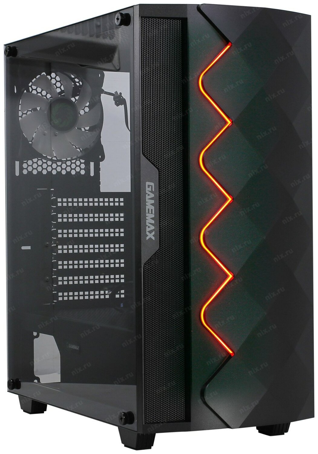 Корпус eATX GameMax черный, без БП, с окном, 2*USB 3.0, 2*USB 2.0, audio - фото №9