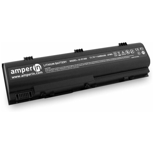 фото Аккумуляторная батарея amperin для ноутбука dell d13 (4400mah)