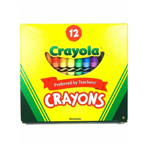 Мелки Crayola, восковые 12 цв.