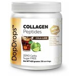 Коллаген гидролизованный в порошке DopDrops Collagen Peptides Кола-Лайм, 455 г - изображение