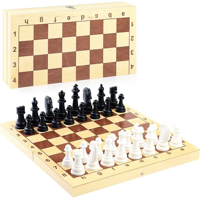 Настольная игра Десятое королевство Шахматы, пластмассовые фигуры в деревянной упаковке (поле 29см х 29см) 03878ДК - фотография № 6