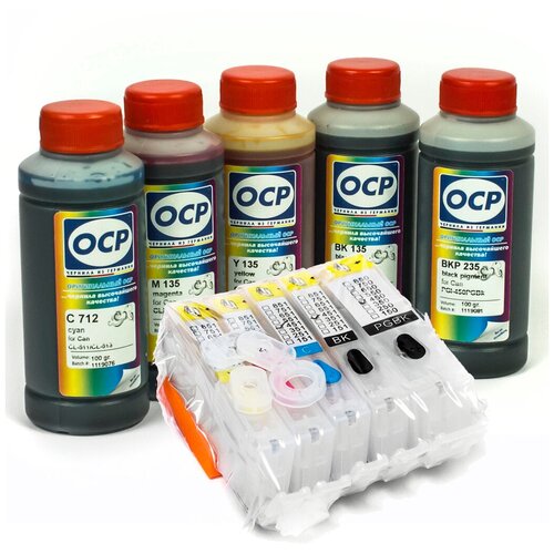 фото Набор перезаправляемых картриджей с чернилами ocp для canon pixma ip7240, mg5440, mx924, mg5540, mg5640, mg6440, mg6640, ix6840 magentashop