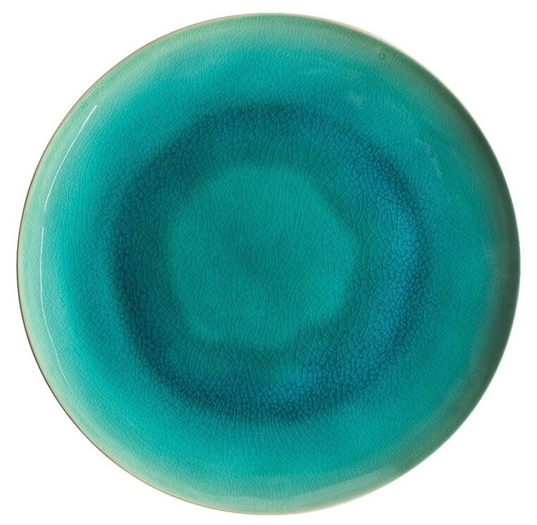 Тарелка обеденная Riviera 27 см материал керамика, цвет лазурный, Costa Nova, Португалия, NAP275-01616F