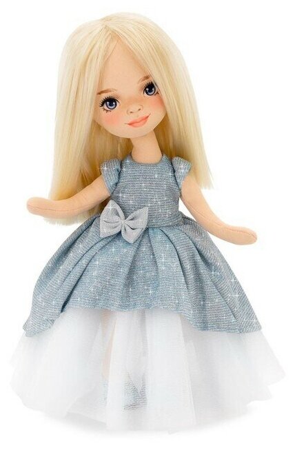 Мягкая кукла Mia в голубом платье, 32 см