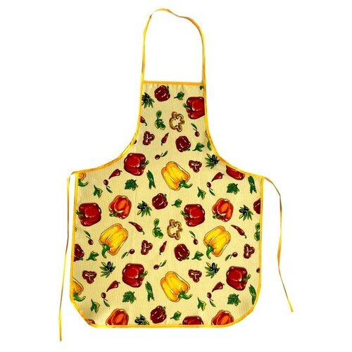 Фартук кухонный без кармана 60х70 см, микс, хлопок 100%