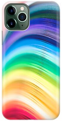 Силиконовый чехол на Apple iPhone 11 Pro Max / Эпл Айфон 11 Про Макс с рисунком "Разноцветные нити"
