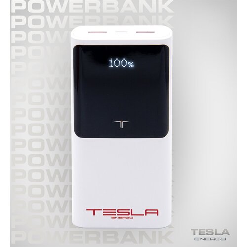 Внешний аккумулятор повербанк Power Bank 20 000 mAh Tesla Energy E5 белый 178900₽