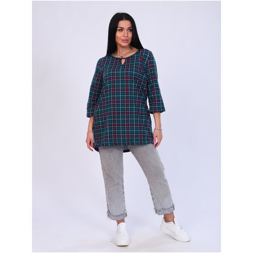 фото Женская рубашка /new life jersey/ женская трикотажная блузка , размер 62