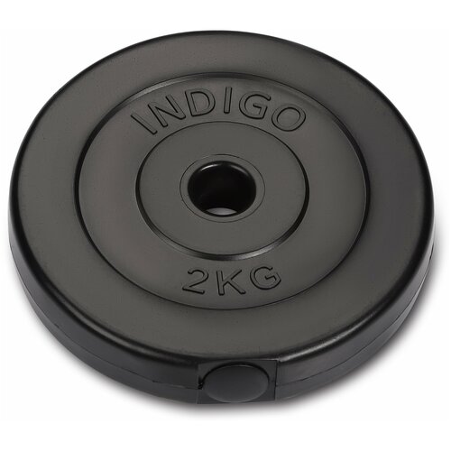 фото Диск пластиковый 26 мм indigo in123 черный 2 кг
