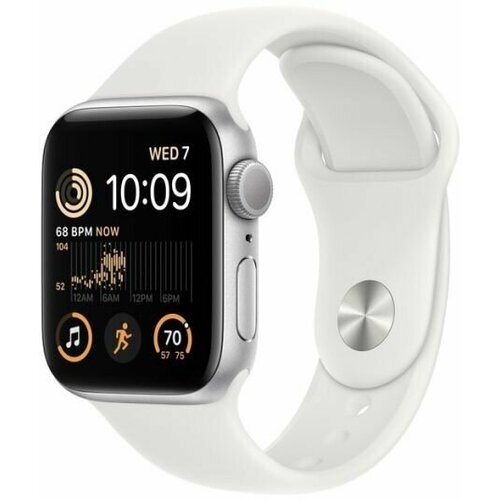Смарт-часы Apple Watch SE 2022 2GEN 40mm Silver Aluminum Case GPS with White Sport Band Серебристый Размер ремешка SM 4314700₽