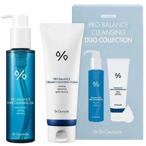 Набор Dr.Ceuracle: гидрофильное масло + пенка Pro Balance Cleansing Duo Collection, 155 мл пенка для лица 300 мл jayjun okra phyto mucin cleansing gel foam inna marka