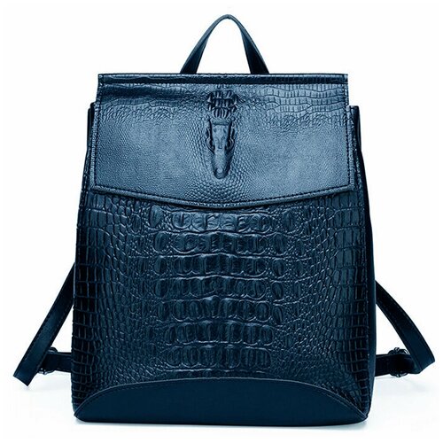 фото Сумка-рюкзак трансформер 3 в 1 croco blue bigshopbag