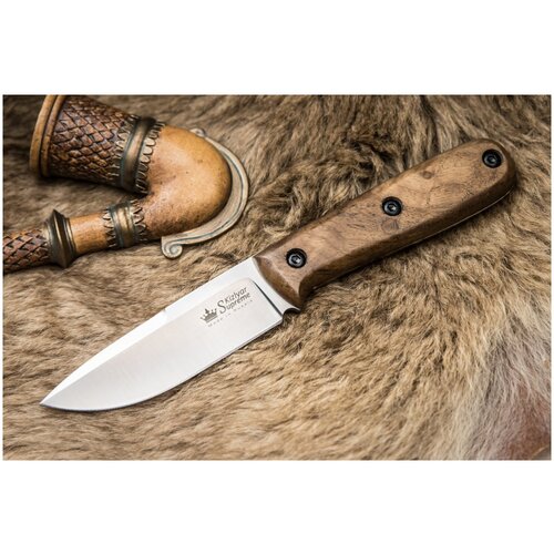 фото Туристический нож colada aus-8 satin sw орех kizlyar supreme