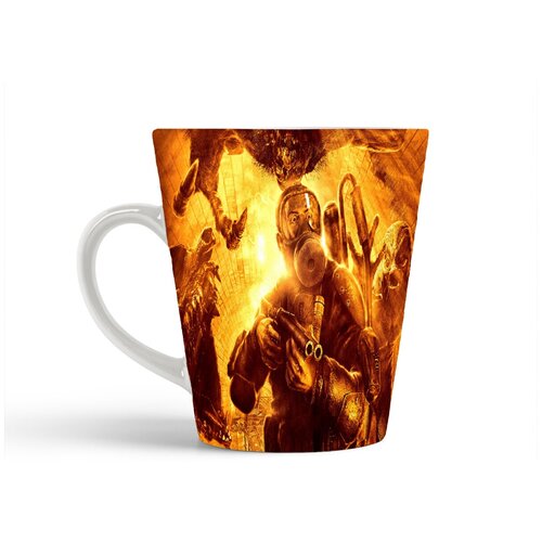 фото Кружка-латте coolpodarok metro 2033 защитный костюм метро ружьё монстры