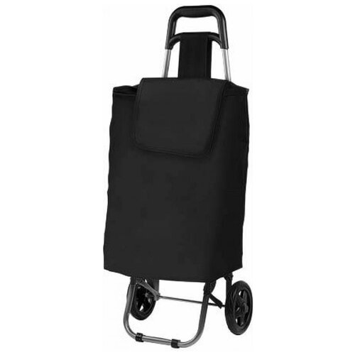 фото Сумка-тележка хозяйственная на колесах 20 кг, черная, perfecto linea (42-308011)