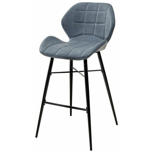 фото Барный стул marcel ru-03 синяя сталь, экокожа m-city m city
