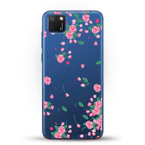 фото Силиконовый чехол розочки на huawei y5p andy & paul