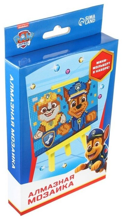 Алмазная мозаика для детей Paw Patrol 