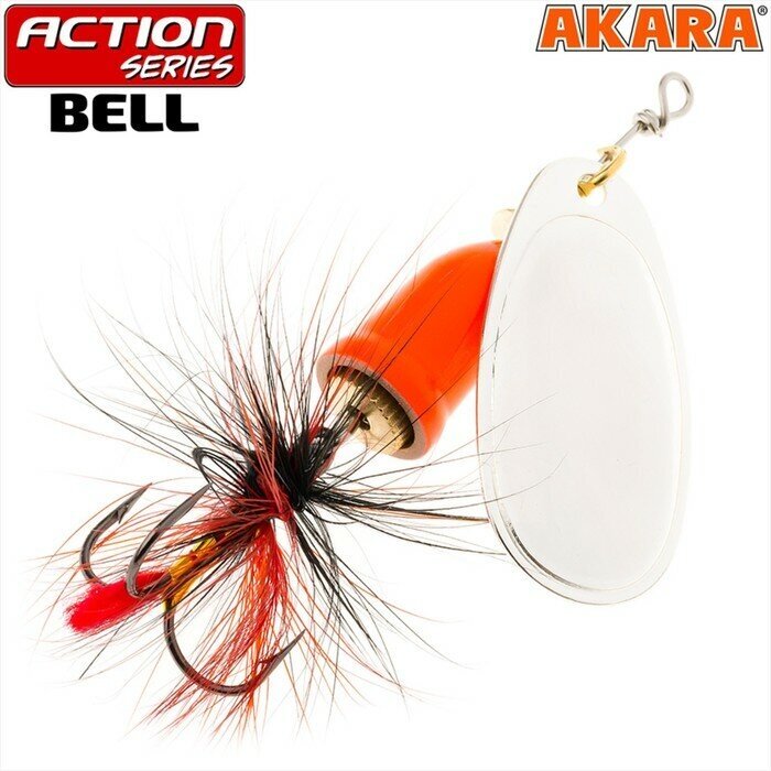 Akara Блесна вращающаяся Akara Action Series Bell, 6 г, цвет A19