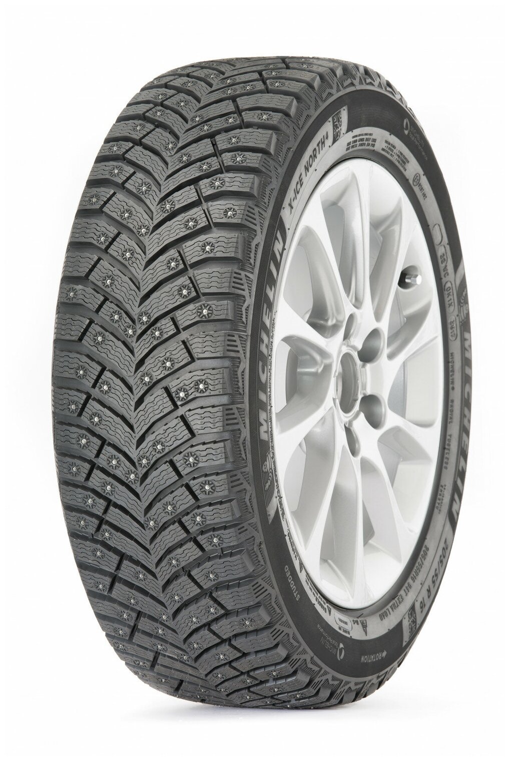 Автошина 215/55 R18 MICHELIN X-ice NORTH 4 XL 99T TL шип - фотография № 10