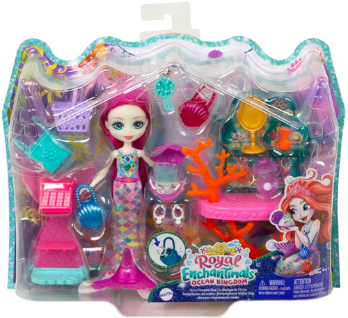 Игровой набор Mattel Enchantimals кукла+питомец с аксессуарами 4 вида GJX35