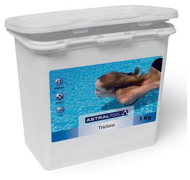 Таблетки трихлора AstralPool по 250 г, 25 кг / 0370, цена - за 1 шт