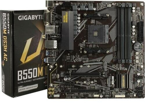 Материнская плата Gigabyte B550M DS3H AC (rev. 1.0/1.1/1.2/1.3)