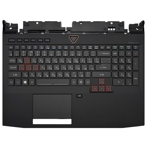 фото Клавиатура для ноутбука acer predator 15 g9-593 черная топ-панель