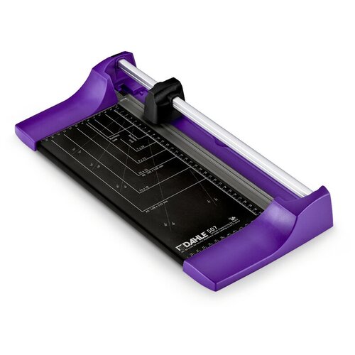 фото Резаки роликовые резак роликовый а4 dahle color id 507, 320мм, до 8 листов, фиолетовый, металлическое основание