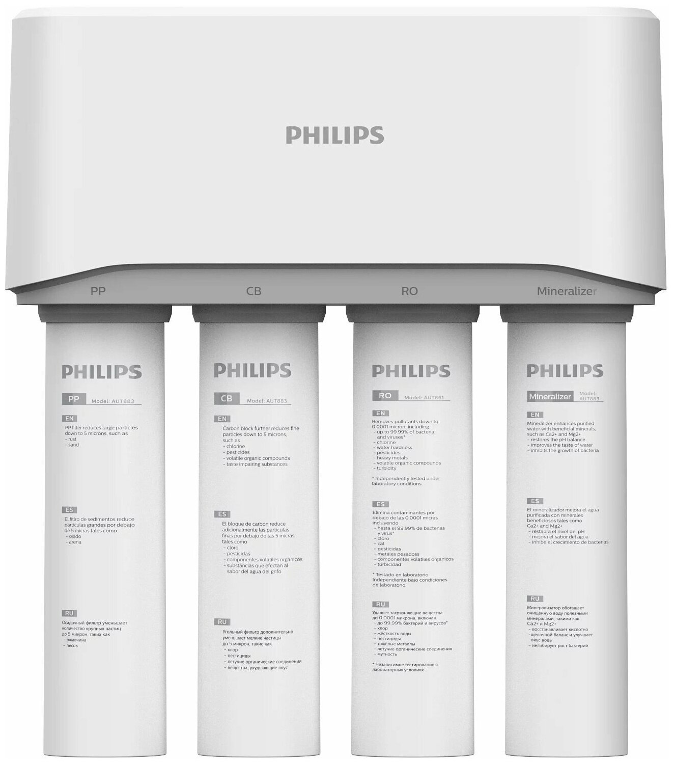 Обратноосмотическая система фильтрации с резервуаром для воды PHILIPS AUT3268/10