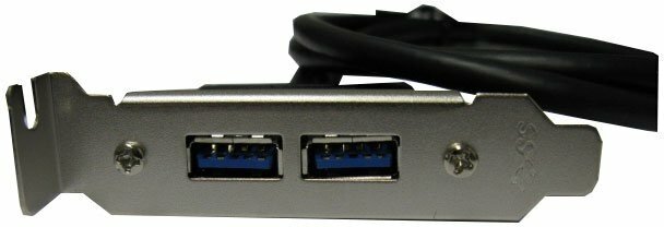 Планка (bracket) портов в корпус – 2 порта USB 30 низпрофильная (low profile) Espada модель: EBRT-2USB3LOW